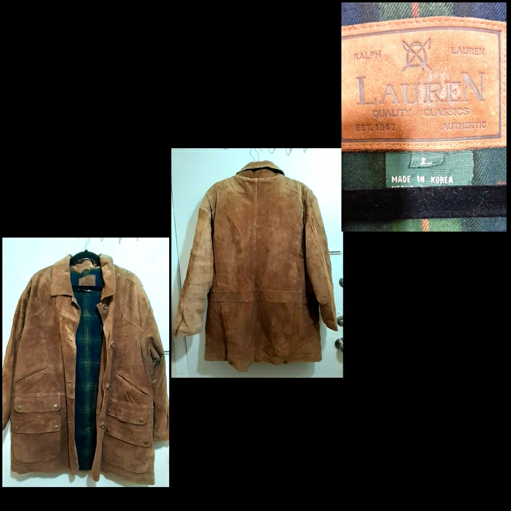 Men's Polo Ralph Lauren QC Vintage Leather Coat